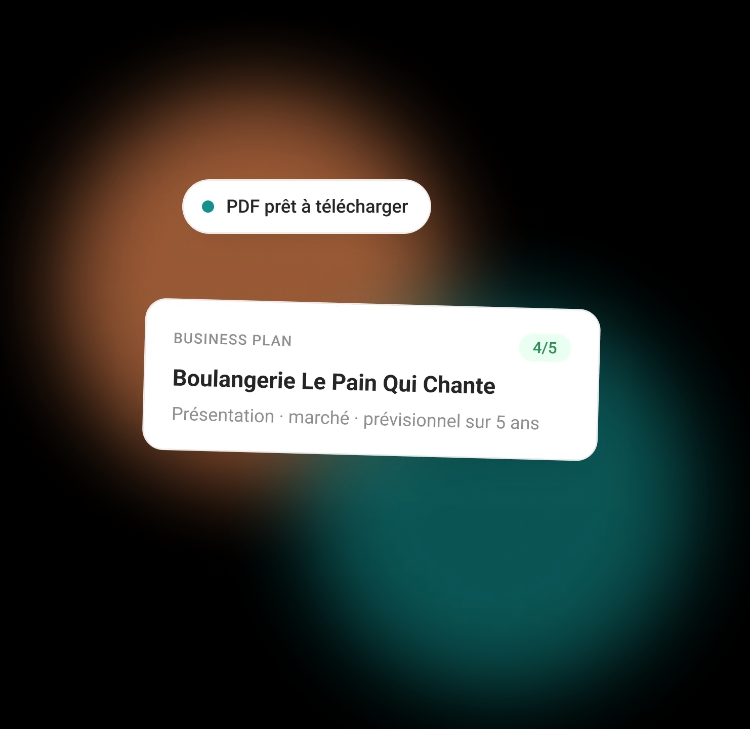 Un business plan de boulangerie noté 4 sur 5, avec son PDF prêt à télécharger