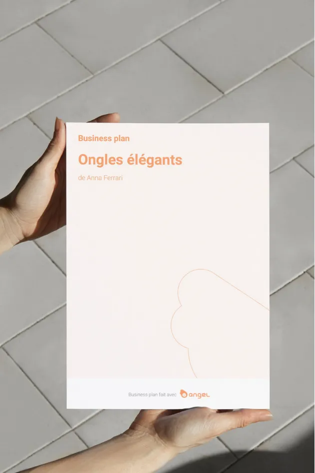 Template de business plan d'une onglerie <strong>prêt à l’emploi. </strong>