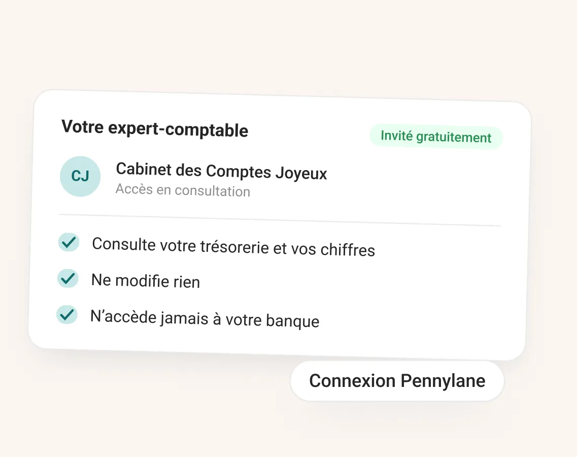 Un expert-comptable invité en consultation, avec la connexion Pennylane