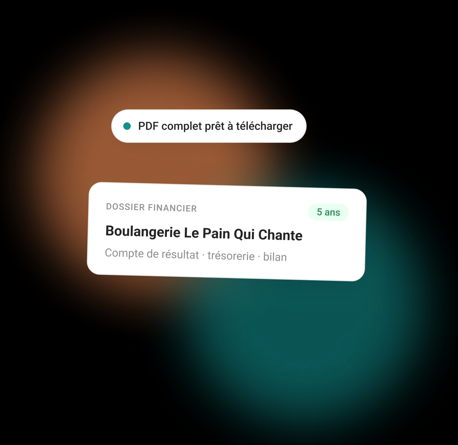 Un dossier financier sur 5 ans prêt à télécharger en PDF