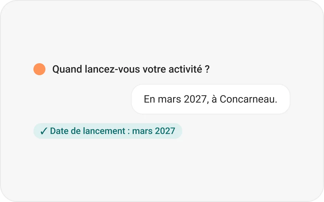 Angel demande la date de lancement de l’activité
