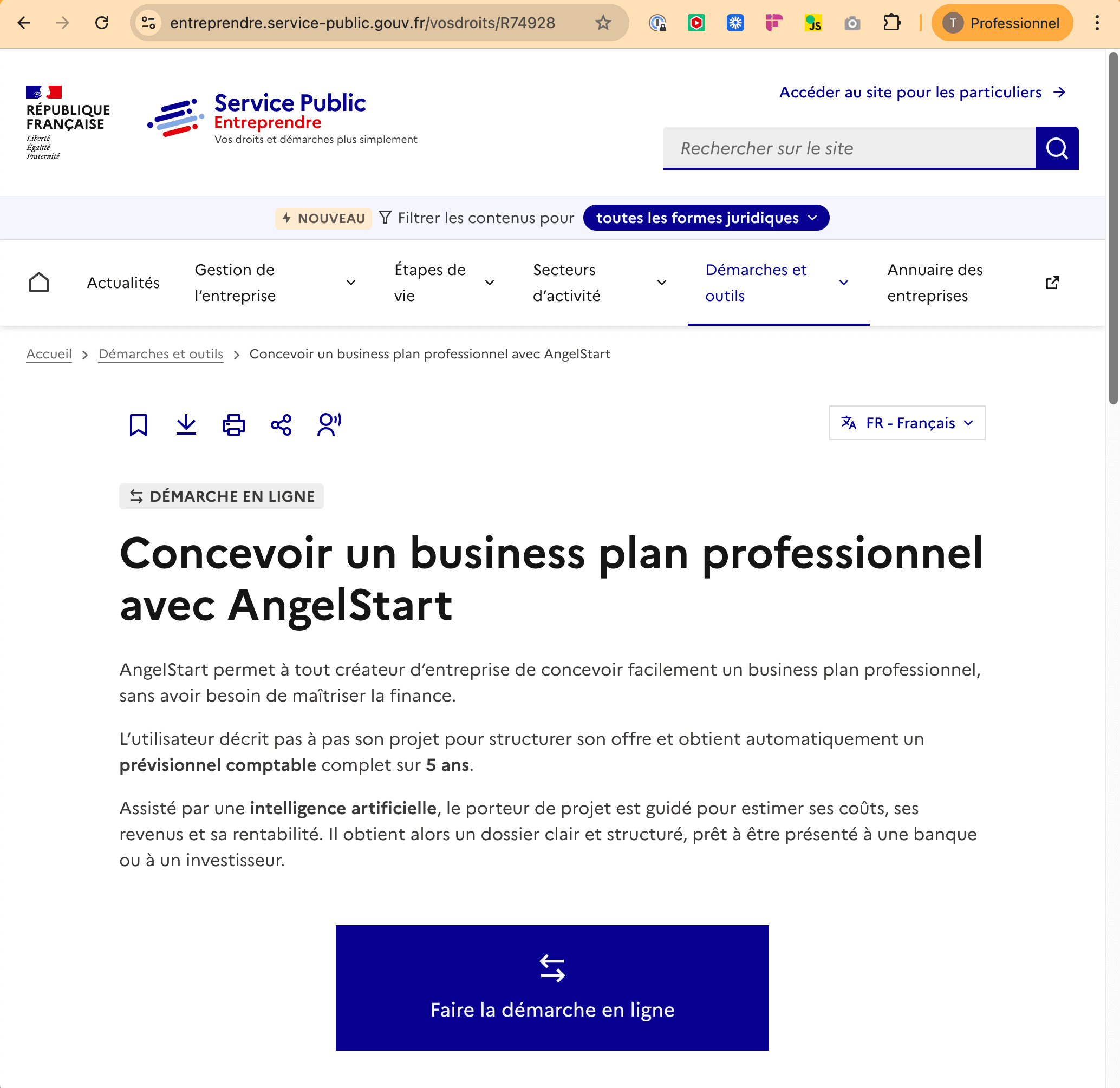 AngelStart recommandé par <strong> Service-Public.gouv.fr</strong>