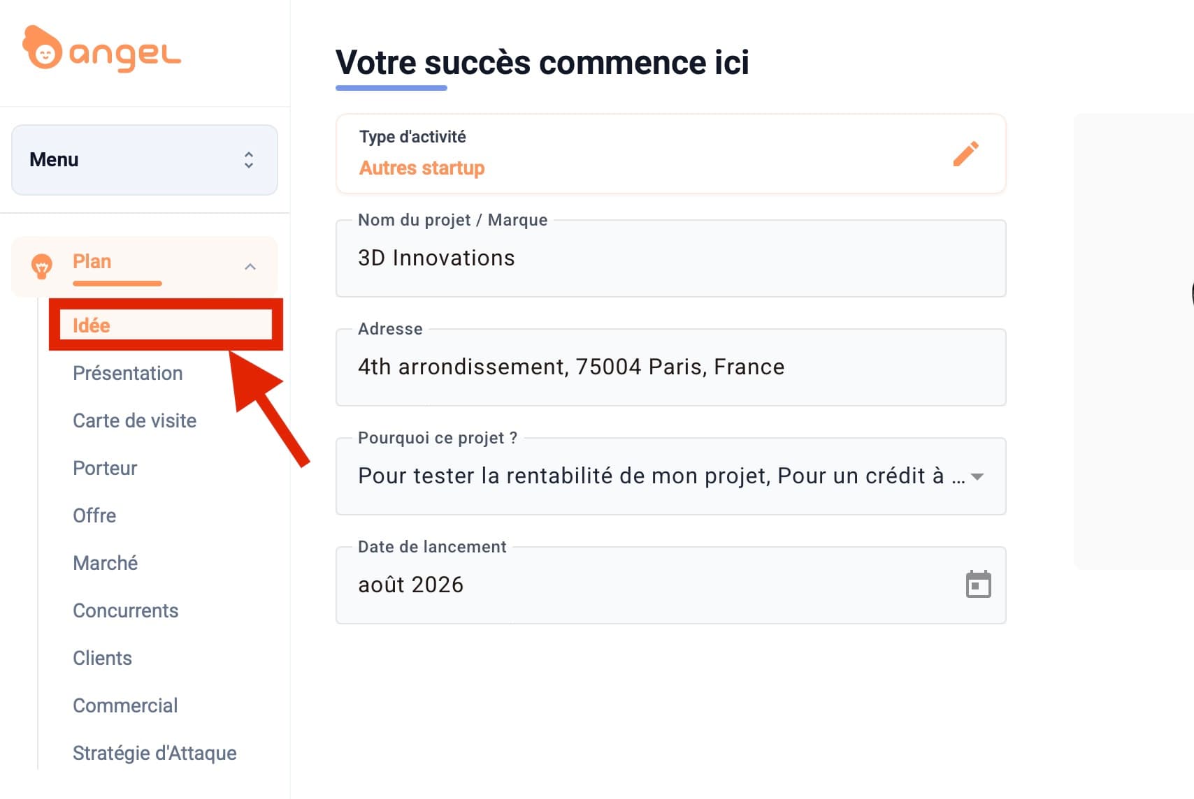 Étape 1 : Définir l'identité du projet
