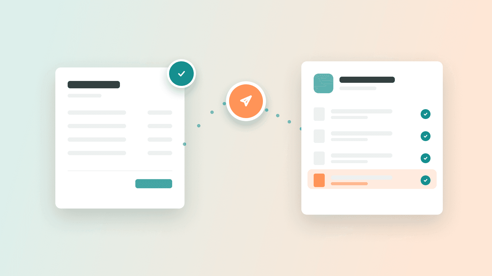 Illustration : une facture validée envoyée automatiquement au logiciel de l'expert-comptable
