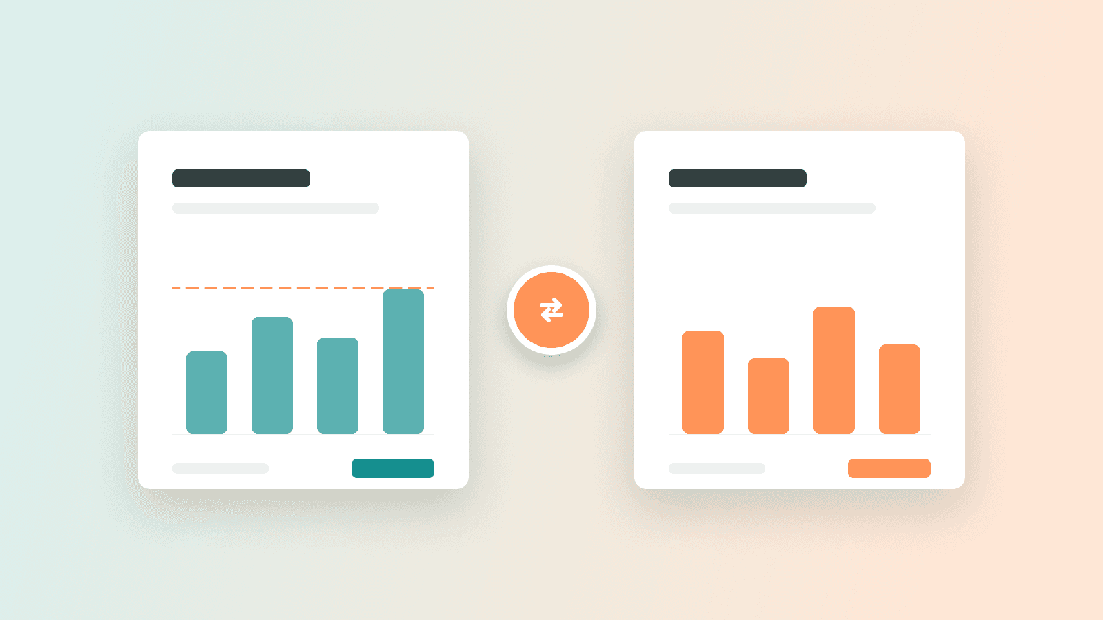 Illustration : deux graphiques comparés, micro-entreprise et régime réel