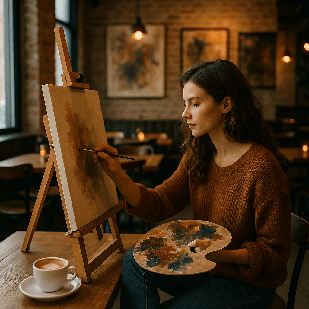 Ouvrez votre <strong>café artistique</strong> et transformez votre passion en succès.